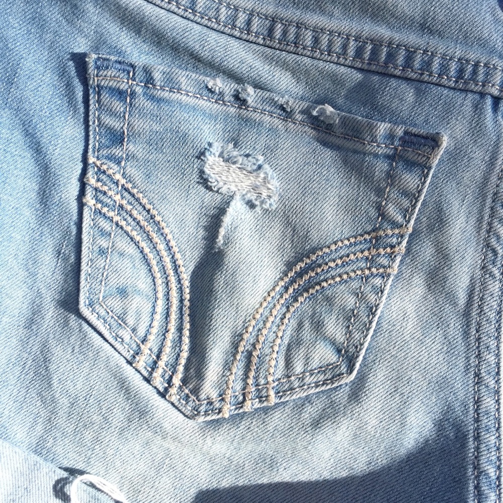 HOLLISTER - RIPPED MIDI SHORTS - Picture 6 of 6